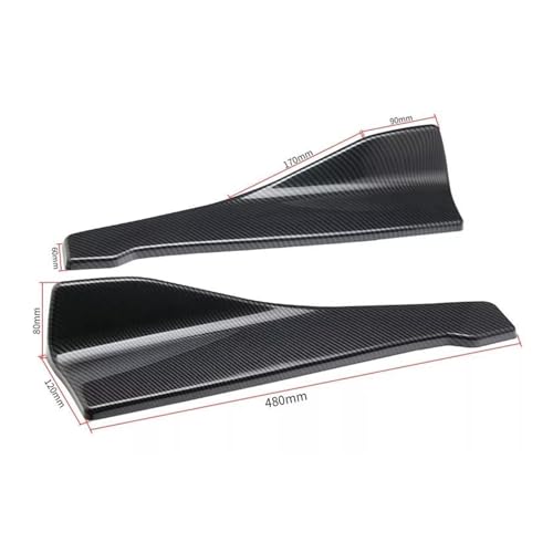 Alerón parachoques faldón lateral coche con divisor universal integrado 5