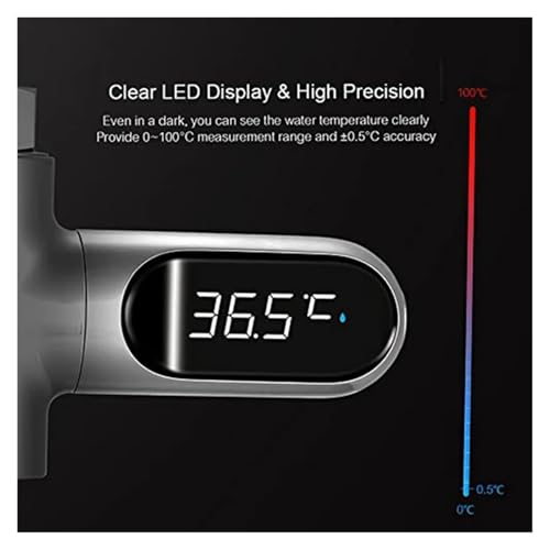 LEDシャワー温度計. シャワー用温度計 バス用水温計 LEDデジタルディスプレイ シャワー用水温計 1セット .デジタル水温計