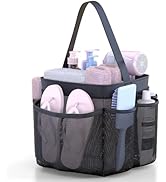 YASONIC Mesh Shower Caddy Portable for College Dorm Essentials Bag, 8 Pockets Hanging Basket for ...
