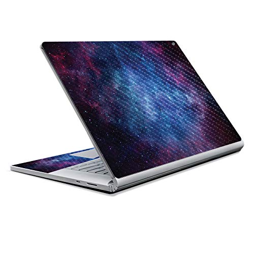 Image of MightySkins Carbon Fiber Skin for Microsoft Surface Book 2 13 inch (2017) - Nebula,Protective, Durable Textured Carbon Fiber Finish,Easy to Apply, Remove, and Change Styles,