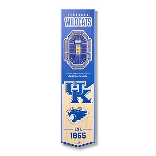 YouTheFan NCAA Kentucky Wildcats 3D Stadium 8x32 Banner - Rupp Arena by YouTheFan - Used condition - US$17.81