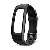Replacement Band for 007plus D107Plus Heart Rate Monitor Fitness Tracker (Black)