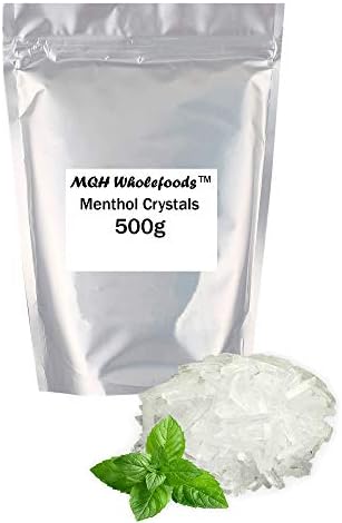 Natural Menthol Crystals Congestion Blocked Nose Relief Cold Flu Aromatherapy Premium Grade Quality! (10g)