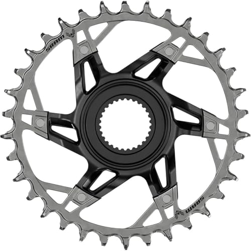 SRAM DU38 XX T-Type Chainring, Teeth: 36, Speed: 12, BCD: Direct Mount DU38, Steel, Black