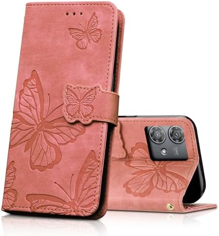 CXTcase Etui na telefon komórkowy Samsung Galaxy A54 5G, etui ochronne z klapką do Samsung Galaxy A54 5G, skóra poliuretanowa, magnetyczne motyle, skórzane etui do Samsung Galaxy A54 5G, czarne