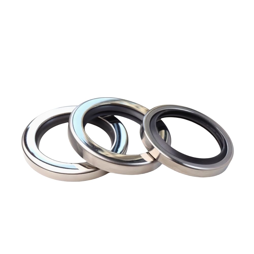 Stainless Steel PTFE Double-Lip Oil Seal, 1pcs