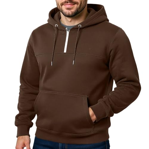 Ymosrh Men's Sweatshirts Hoodies, Knit Pullover Hooded Sweatshirt Casual Long Sleeve Athletic Workout Hoodies, M-3XL4