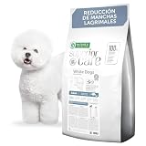 Nature's Protection Superior Care Comida para Perros Blancos Adultos - Pienso Hipoalergénico para Perros Sin Cereales con Pescado Blanco, Rico en Proteínas, Omega 3 y 6 - Antimanchas Lagrimales, 10 Kg