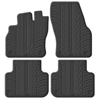 Tappetini in Gomma Compatibile con Audi Q3 incl. Sportback 2019- (Profilo T 4-Parti + Clip di Montaggio)