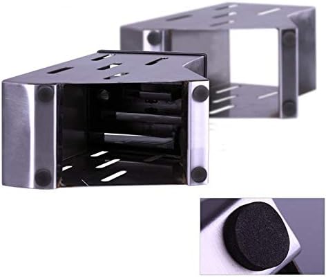 Stainless Steel Holder Ventilated Dry Rack Kitchen Ceramic Shelf Storage Block Tool Holder Stand