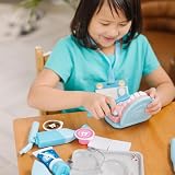 Melissa & Doug Zabawka zestaw dentysty, Drewniana zabawka, Zabawa w udawanie, Zabawki dentystyczne dla dzieci, Zabawki stomatologiczne, Montessori, 3+ lat, prezent dla chłopca lub dziewczynki