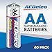 ACDelco 40-Count Double AA Batteries, Maximum Power Super Alkaline Battery for Home and Office, 10-Year Shelf Life, Reclosable Packaging