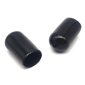 Rubber End Caps, 3/8 Vinyl End Caps Bolt Screw Covers Thread Protectors, Round Flexible Rubber Screw Covers Bolt Caps 50 Pack