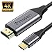 Produktbild USB C zu HDMI Kabel 4K@60Hz, USB Typ C auf HDMI [Thunderbolt 3 kompatibel] für MacBook Pro 2019/2018, MacBook Air/iPad Pro 2018, Surface Book 2, Galaxy S10, S9, S8, Huawei P30 und Mehr Grau 1.8m/6ft