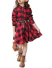 7217e# Red and Black Plaid Dress