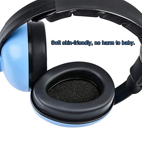 Baby Noise Cancelling Headphones, Ear Protection Earmuffs Noise Reduction For 0-3 Years Kids / Toddlers / Infant, For Babies Sleeping, Airplane, Concerts, Movie, Theater, Firework (Blue) #TOP3