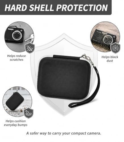 Funda rígida para cámara digital Grapsa pequeña negra miniatura 6