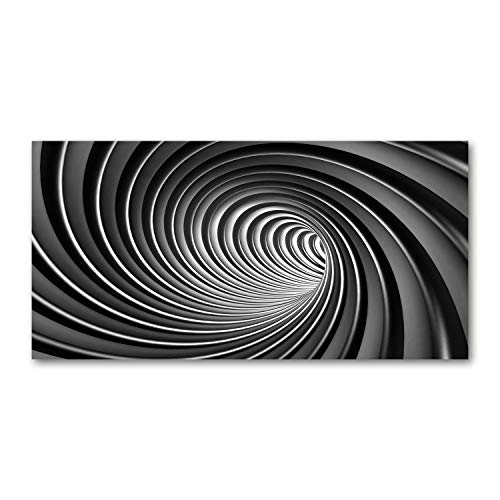 Fond de hotte verre gris abstraction de tourbillon dosseret 100x50