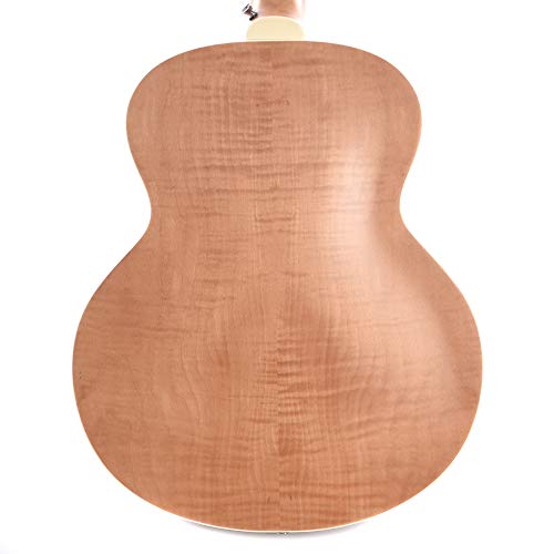 Guild Guitars Jumbo Jr Bass Flame Maple Acoustic Bass, Antique Blonde, Archback Solid Top, Westerly Collection #TOP2