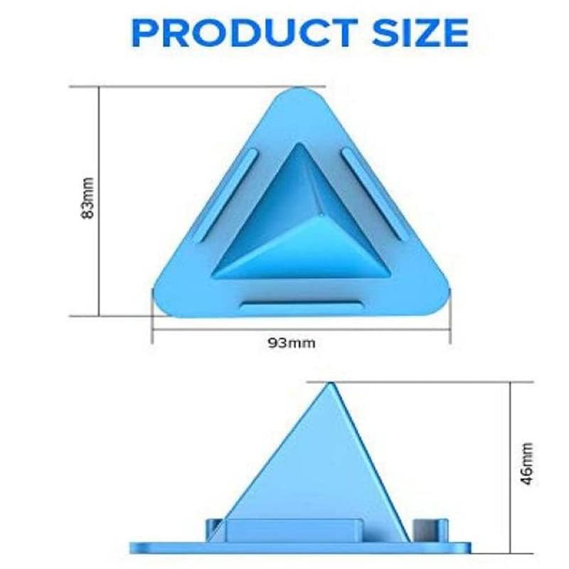 Image of Kelso Universal Portable Mobile Phone Holder Stand, Pack of 4 | Three-Sided Pyramid Shape, Anti-Slip Triangle Design, Desktop Stand for Smartphones, Lightweight