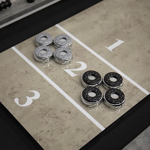 American Legend Stonebridge 9’ LED Light Up Shuffleboard Table with Bowling