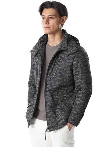 [エポカ ウォモ] 光電子(R) 中綿ラインカモフラブルゾン M1F58624__ 52 グレー3(06)