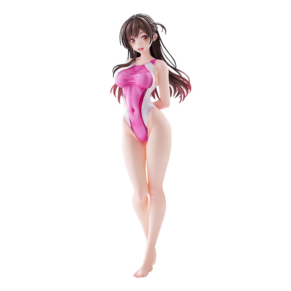 DEXSHUN Ichinose Chizuru Figurine Anime Fille en Maillot de Bain Ichinose Chizuru Modèle PVC Statuette Affichage Bureau Objet de Collection Cadeau 25cm