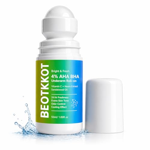 Image of Underarm Roll On for Dark Underarms & Odour Control | AHA BHA Deodorant for Women & Men | Brightening + Sweat Control | Alcohol & Aluminium Free | 50ml