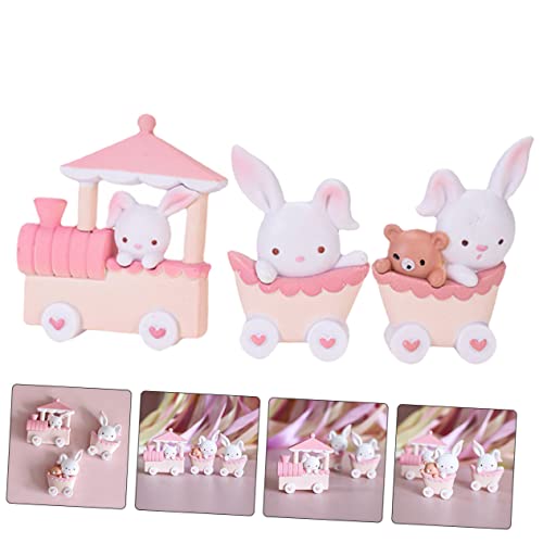 Tren de conejo de Pascua para decorar mesas y dar vida a manualidades de jardín 3