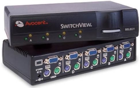 4Port Cybex Switchview Kvm 1User Ps2/Ser For Pc - With 2-Cables