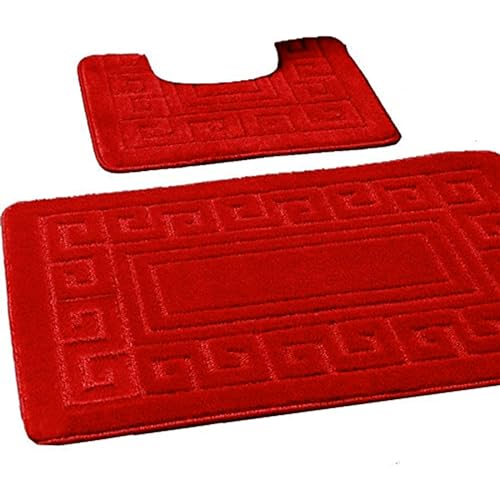 EDS - Set di 2 tappetini da bagno antiscivolo in