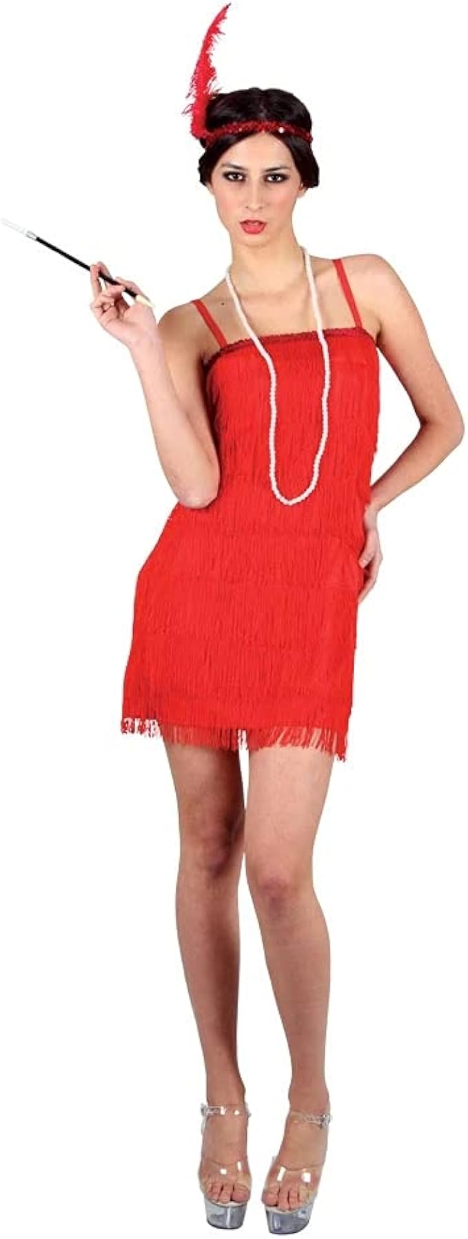 flapper costume red