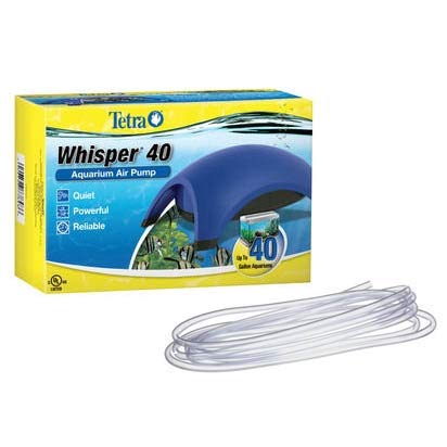 Whisper Tetra 40 Aquarium Air Pump (UL) & Python Airline Tubing Bundle