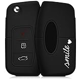 FLEXIBEL & ELASTISCH: Das TPU Schutzcover im Smile Herz Design ist eine Tasche, die sich Deinem Zündschlüssel durch biegsames Silicon anpasst.