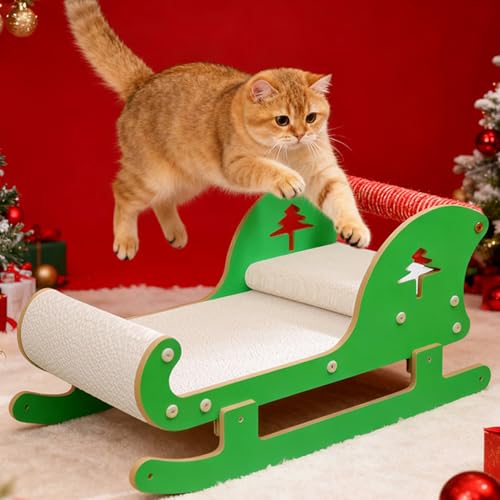 Planche à griffoir pour chats d'intérieur en papier ondulé compact de haute densité