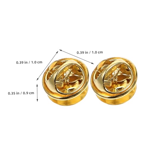 ULDIGI 50sets Clutch Pin Back Locking Backs for Enamel Pins for DIY Crafts Lapel Pins Tie Tacks Badges and Jewelry Making Accessories