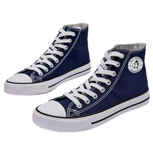 Image of Long High Top Canvas Men Sneakers