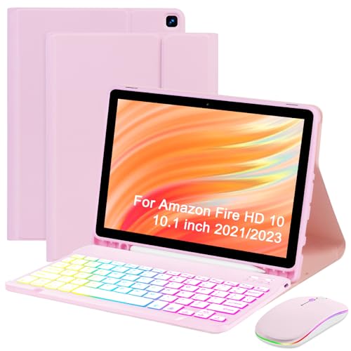Tablet Case Keyboard for Amazon Fire HD 10/10 Plus 11/13th Generation