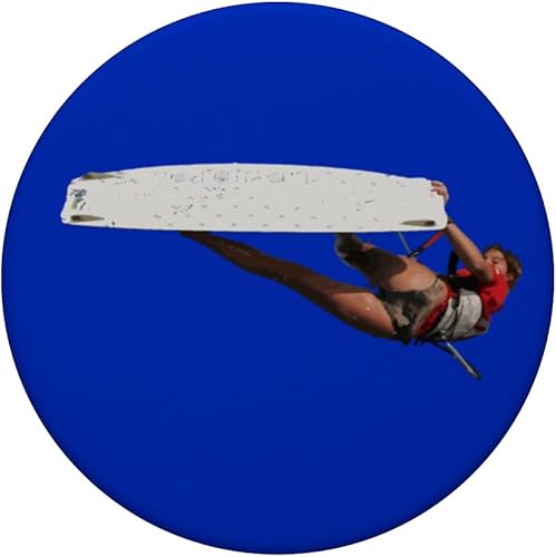 Miniatura 3 de Kitesurfer Freestyle Action Color Illustration PopSockets Standard PopGrip