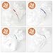 40pcs Plastic Clear Kitchen Appliance Dust Cover Set, Appliance Covers for Air Fryer, Blender, Coffee Maker, Slow Cooker, Toaster Kitchen Appliance Covers (Small, Medium, Large, Extra Large)