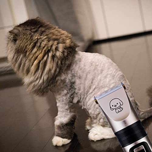 Retoo Leise Hundeschermaschine Profi mit 4 Aufsätze, Schermaschine Hund Katze Tierhaarschneidemaschine Elektrische Hundetrimmer Schnurlosen Haarschneidemaschine Tierhaarschneider
