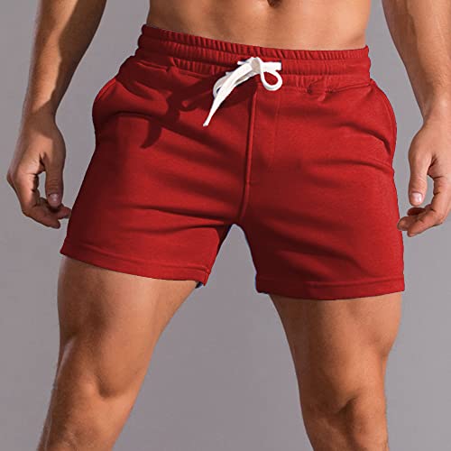 Men's 3 Inch Running Shorts Gym Training Bodybuilding Shorts Breathable Cotton Sports Shorts - Image 3