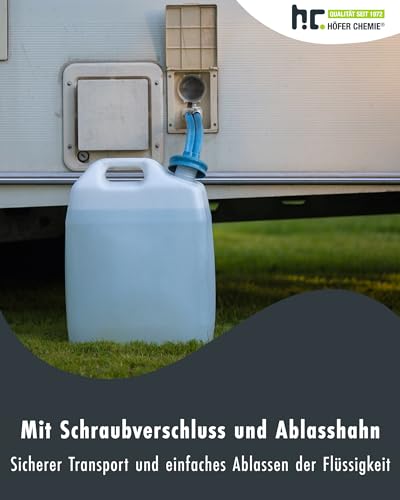 Wasserkanister Set 2x10L von Höfer Chemie für Camping und Reisen