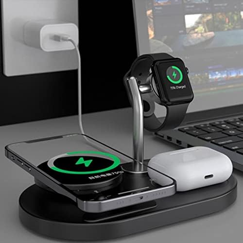 zsedp 15w 4 in 1 magnetic charger cell phone fast charge charging base desktop stand for