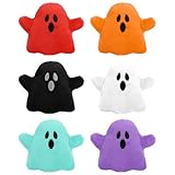 RLXGCZ 6pcs Halloween Plush Toys Decorations Cute Mini Goast Plush，Halloween Stuffed Animal Doll Trick or Treat Supplies，Hallowen Party Favors Gift for Girls Boys