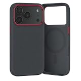 TORRO Woven Case Compatible with iPhone 17 Pro Max - Slim Protective MagSafe Compatible Case with Textured Finish, Camera Control Button and Raised Camera Ring (Black)