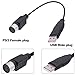 YARCHONN USB to PS/2 Converter Adapter Cable PS2 Female Keyboard Mouse Interface to USB 2.0 Male Adapter Connector Cord for Desktop Laptop-18cm/7in-2Pcs