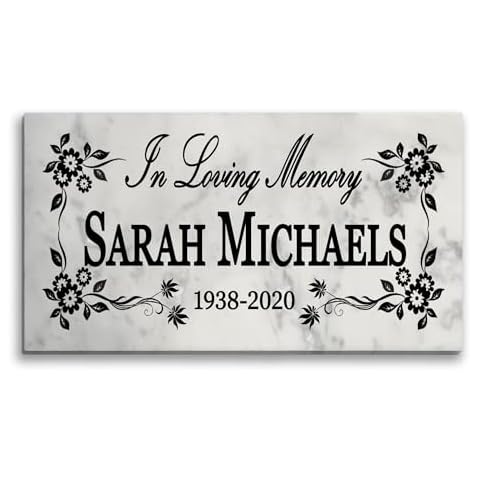 Personalized Memorial Garden Stone Cover