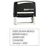 New Mexico Notary Self-Inking Rubber Stamp - Meets State Specifications