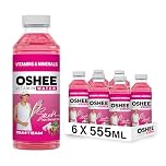 Oshee Vitamin Water – Non-carbonated red grape and dragonfruit flavour drink with addition of vitamins, zinc and iodine. Pasteurized, 555ml (Pack of 6).